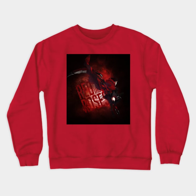 Red Like Roses Crewneck Sweatshirt by CloudyKeyblade 